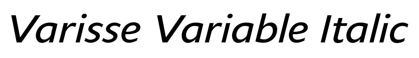 Varisse Variable Italic